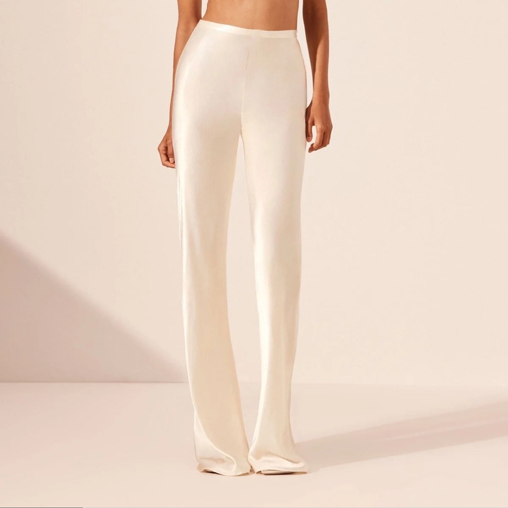 Shona Joy Bias Cut Pants in Cream